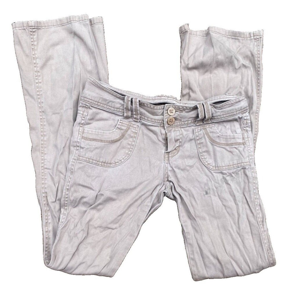 Vintage Bebop Bootcut Khaki Pants Jr Sz 3 Hipster Y2K Punk Hippie 2000s Pockets